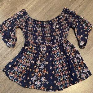 Hollister off the shoulder top.